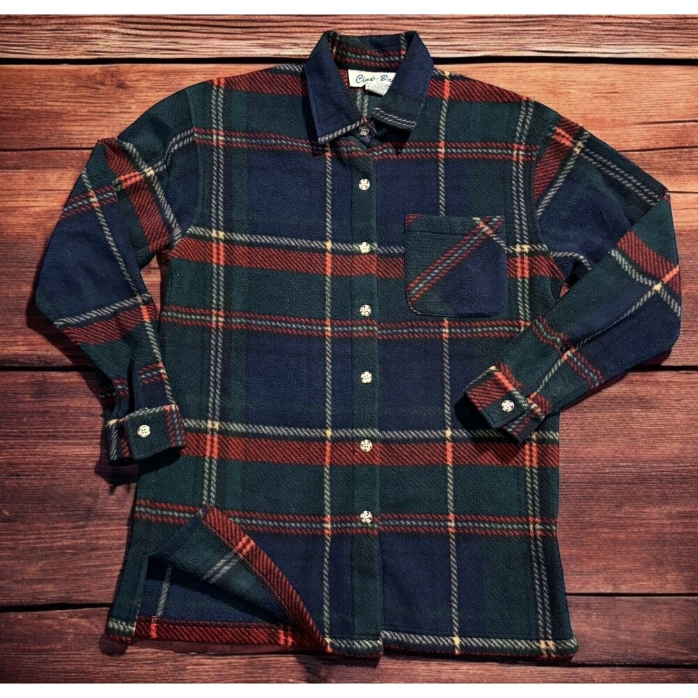 Vintage Cindy Bai flannel plaid long sleeve Shirt 90s Small  button up cowboy